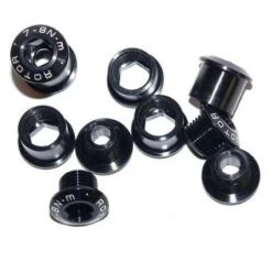 Rotor Bike Components Rotor Aero Spider 2X Bolt Set - Black